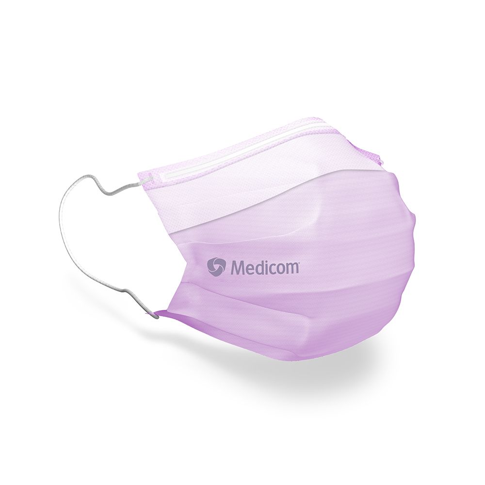 SafeMask SofSkin fog-free med. Mundschutz lavendel, 50 Stück