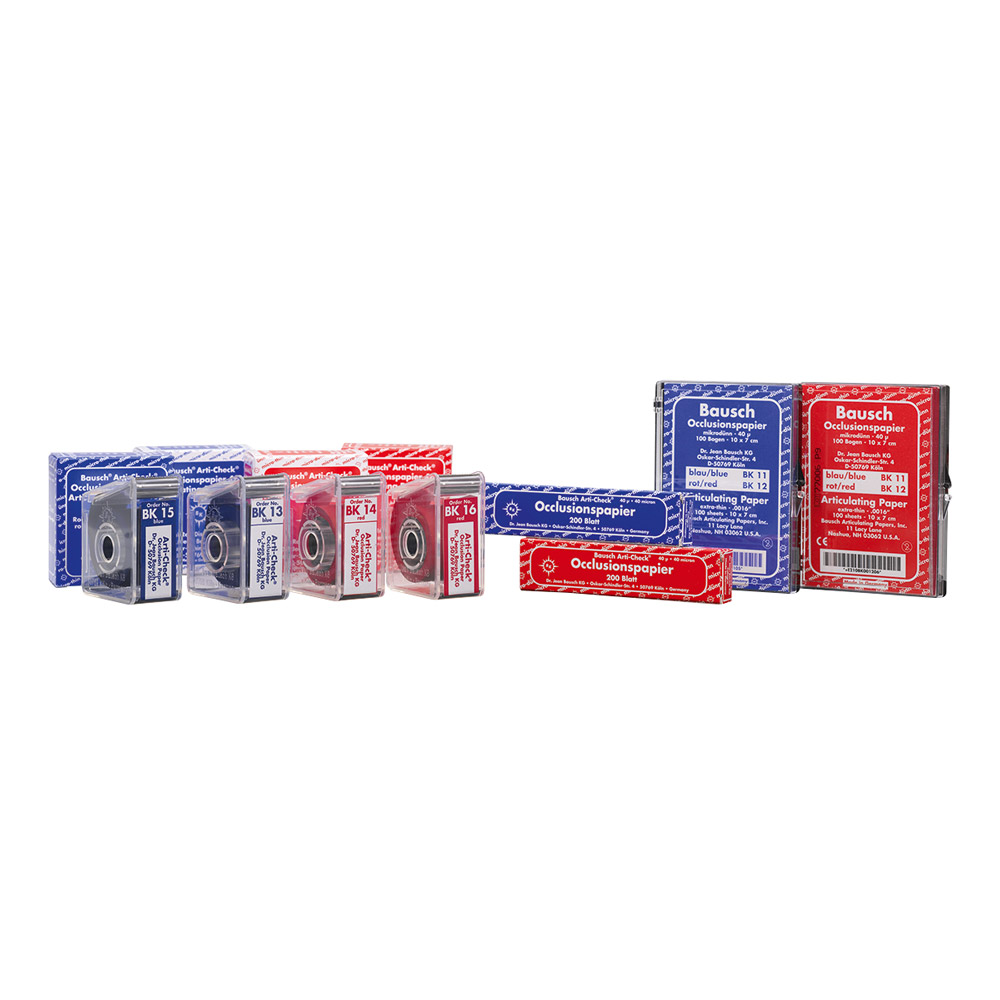 Occlusionspapier blau BK 61, 200 Streifen