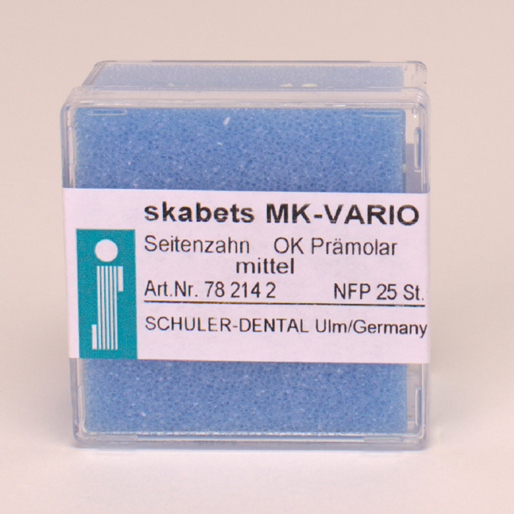 MK-Vario OK Prämolar mittel, 25 Stück