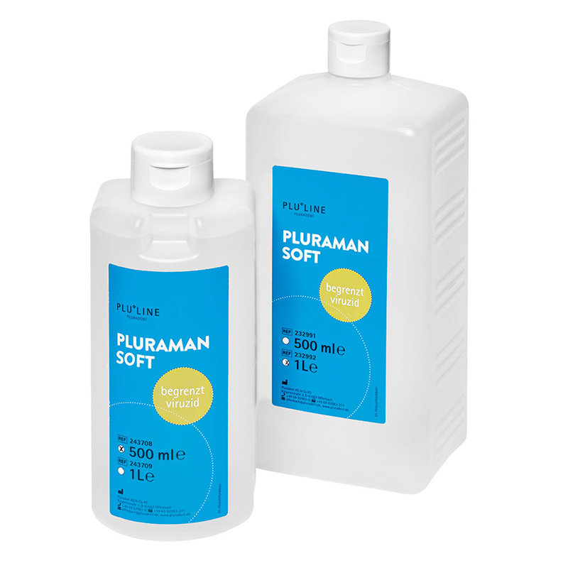 Pluraman Soft Händedesinfektionsmittel, 500 ml Flasche