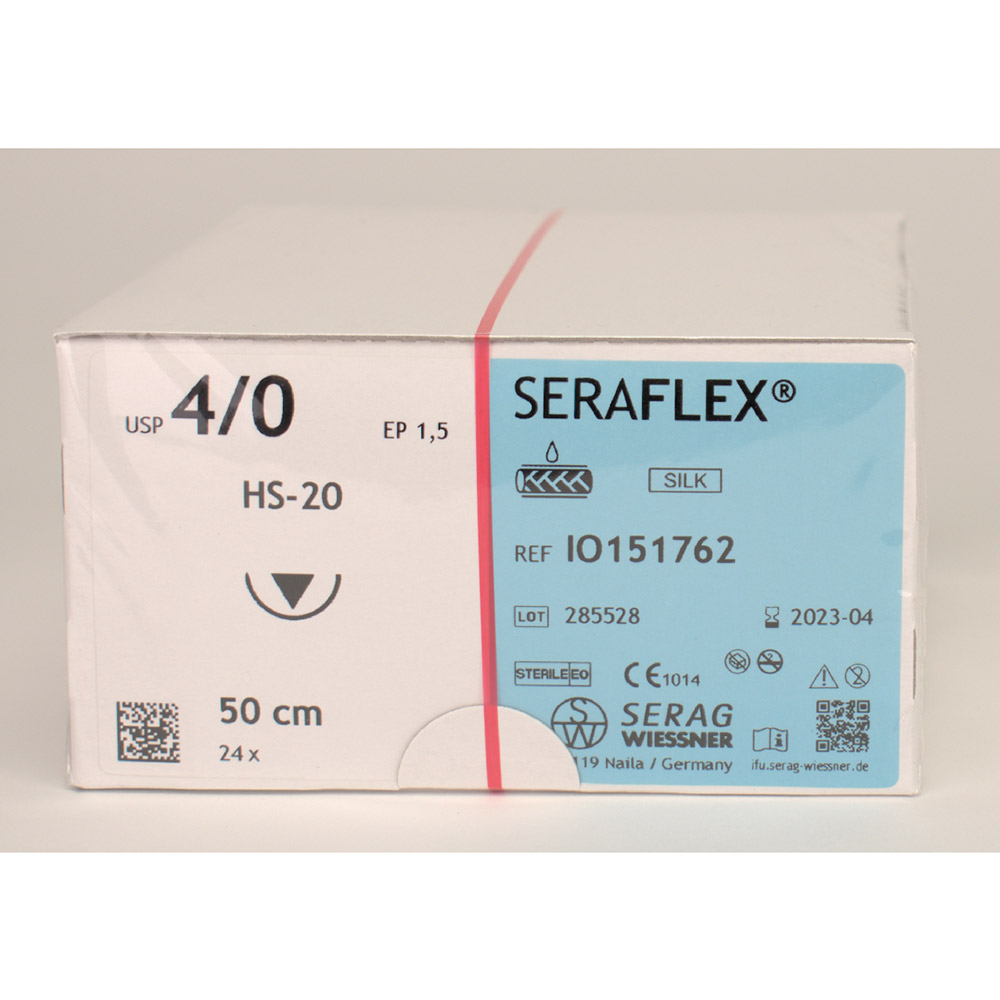 Seraflex schwarz 4/0 EP1,5 HS-20, 24 Stück