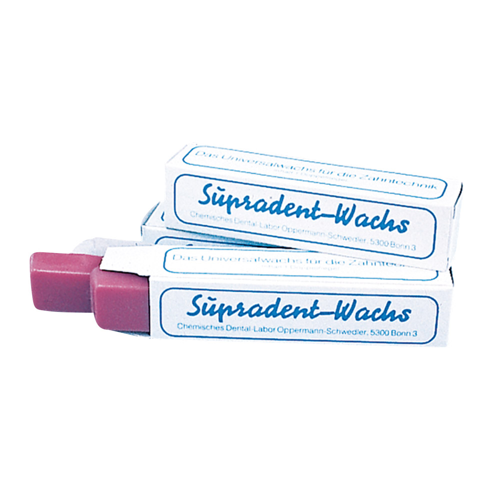 Klebewachs Supradent (2 Riegel) Packung
