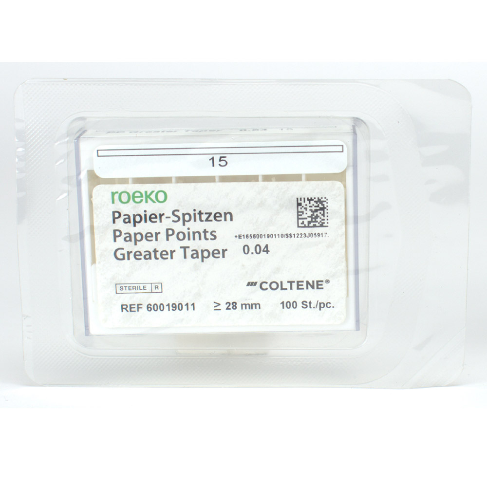 Papierspitzen Greater Taper 0.04 #15, 100 Stück