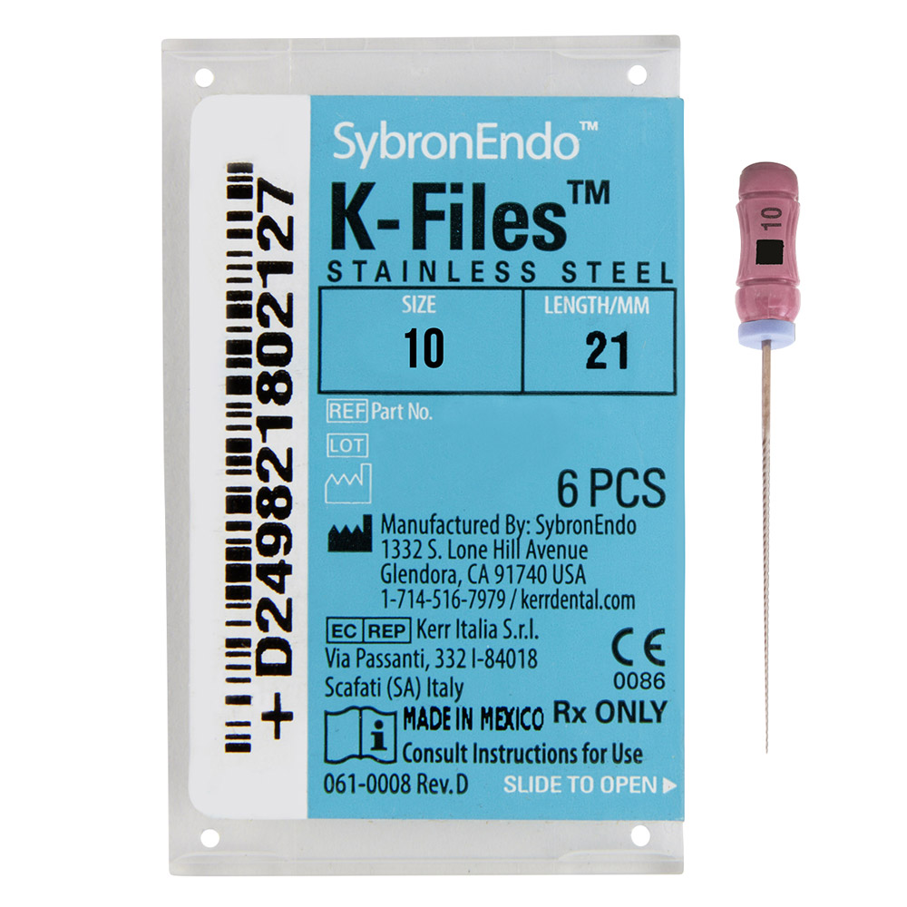 K-Feilen 010 21 mm, 6 Stück