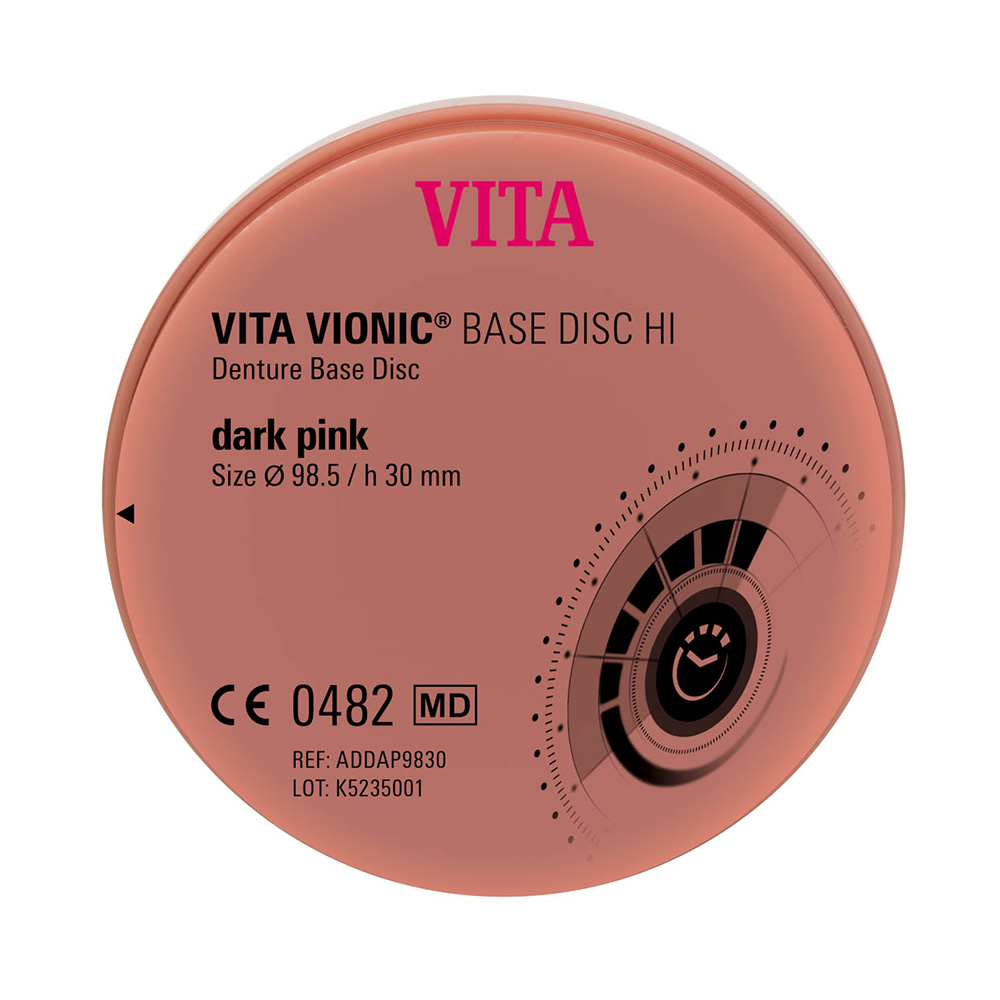 VITA Vionic Base Disc HI 98,5 x 30 mm dark pink, Stück