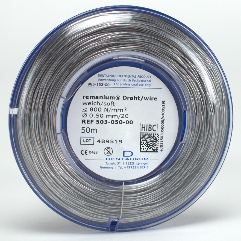Remanium Draht weich 0,50 mm, 50 m