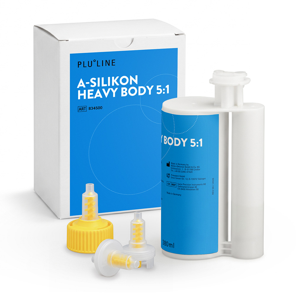 PLULINE A-Silikon Heavy Body 5:1, 2 x 380 ml Kartuschen