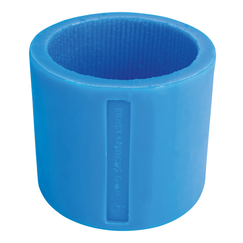Silikonmanschette K&B rund Größe 6 blau, Stück