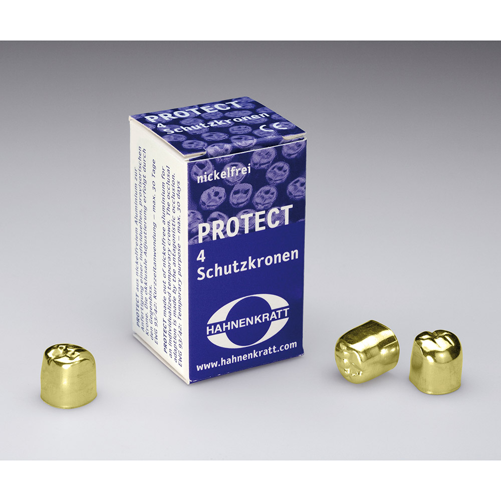 Schutzkronen PROTECT goldfarbig BO 22, 4 Stück