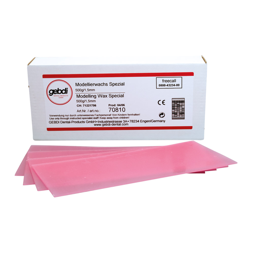 Modellierwachs Platten spezial mittel 1,50 mm, 500 g