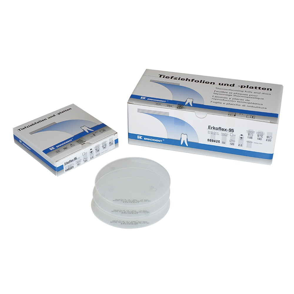 Erkoflex-95 Tiefziehfolie 125 x 4,00 mm transparent, 50 Stück