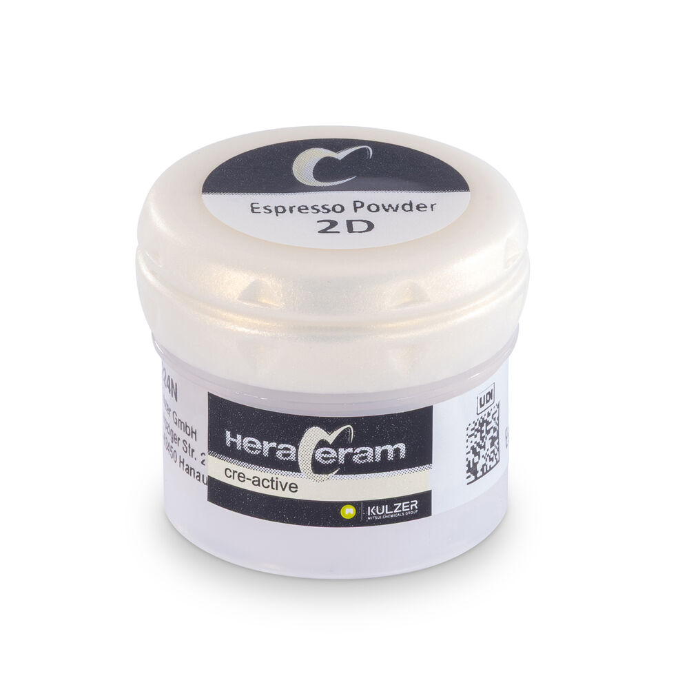 HeraCeram cre-active 2D Malfarbe Opak Espresso Pulver, 3 g
