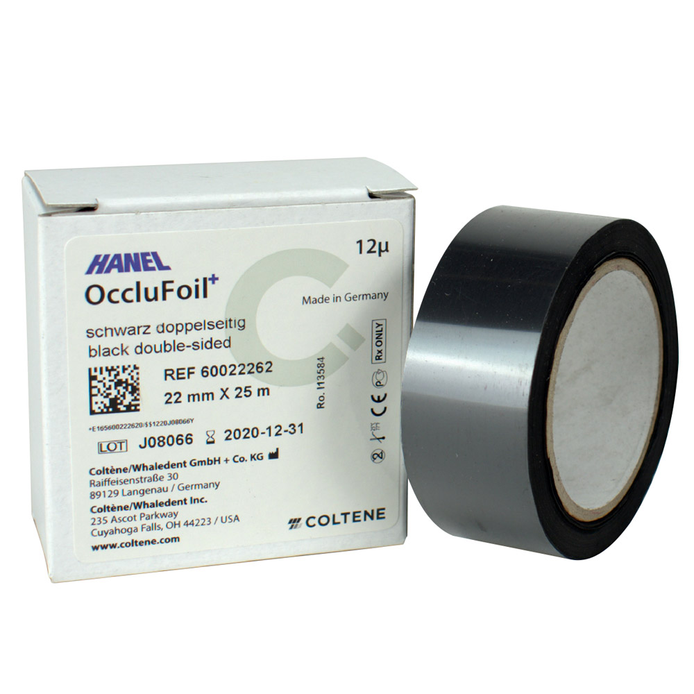 Hanel Folie 12 µ PET doppelseitig 22 mm schwarz, 25 m
