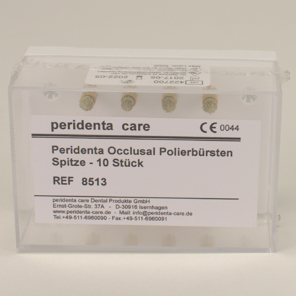 Polierbürste occlusal Spitze, 10 Stück