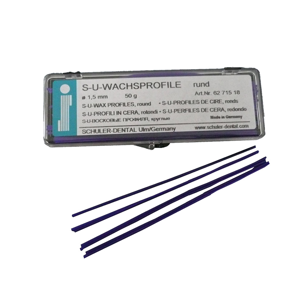 Wachsprofile S-U 1,50 mm, 50 g