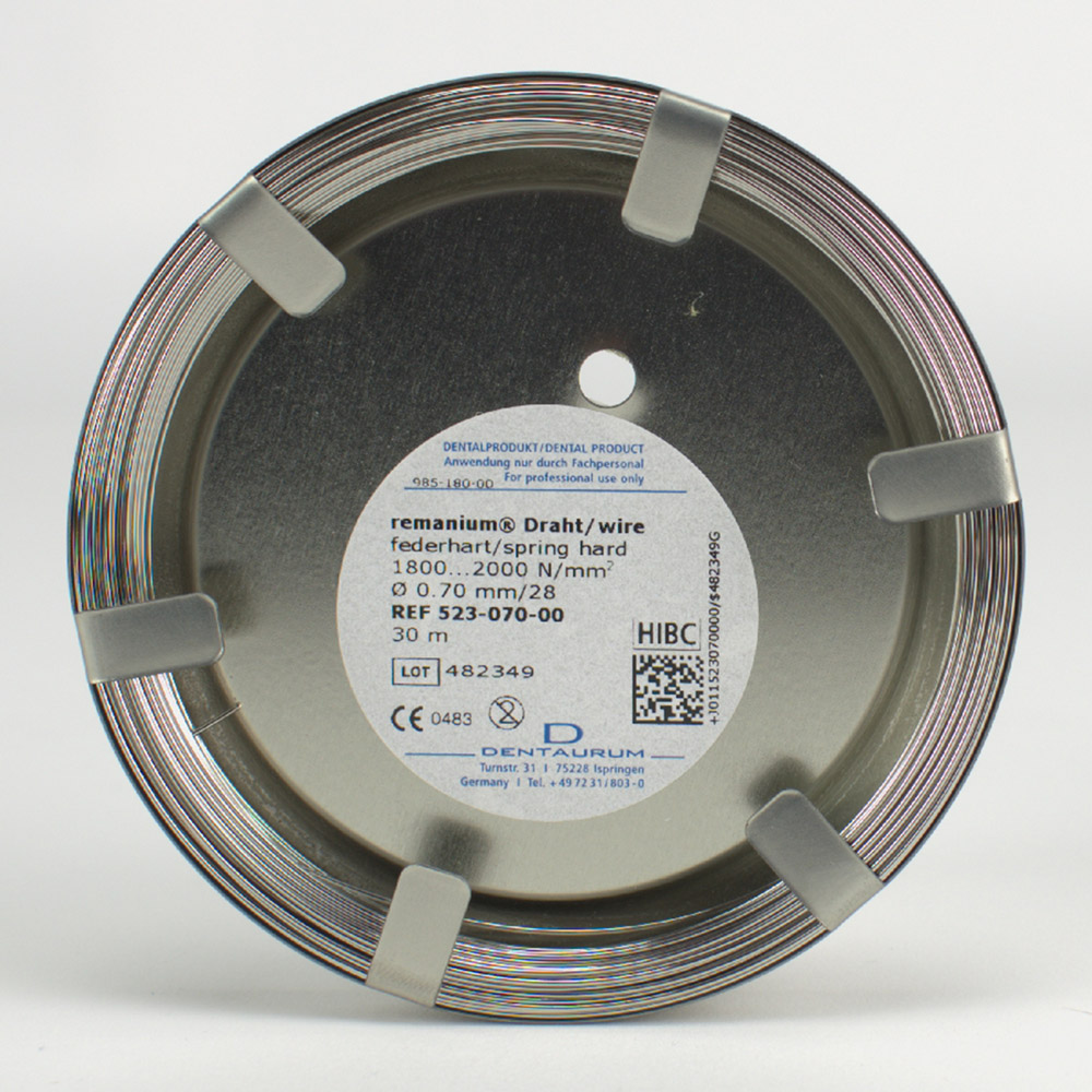 Remanium Draht federhart 0,70 mm, 30 m