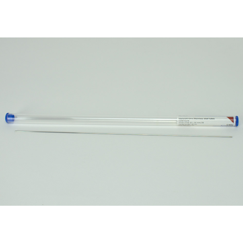 Edelstahlrohr rund 1,00 mm 30 cm, Stück