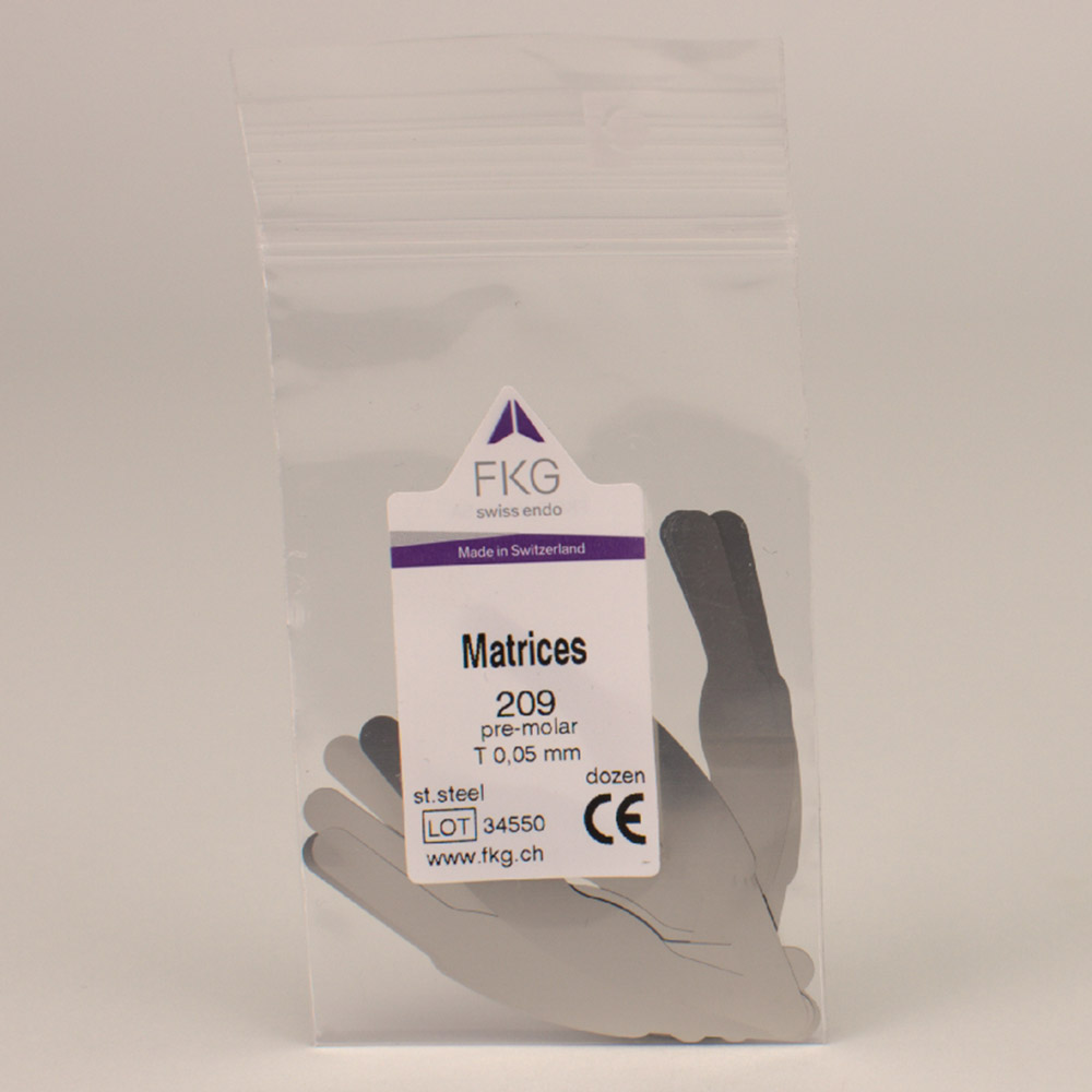 Matrizen FKG 209T Stahl 0,05, 12 Stück