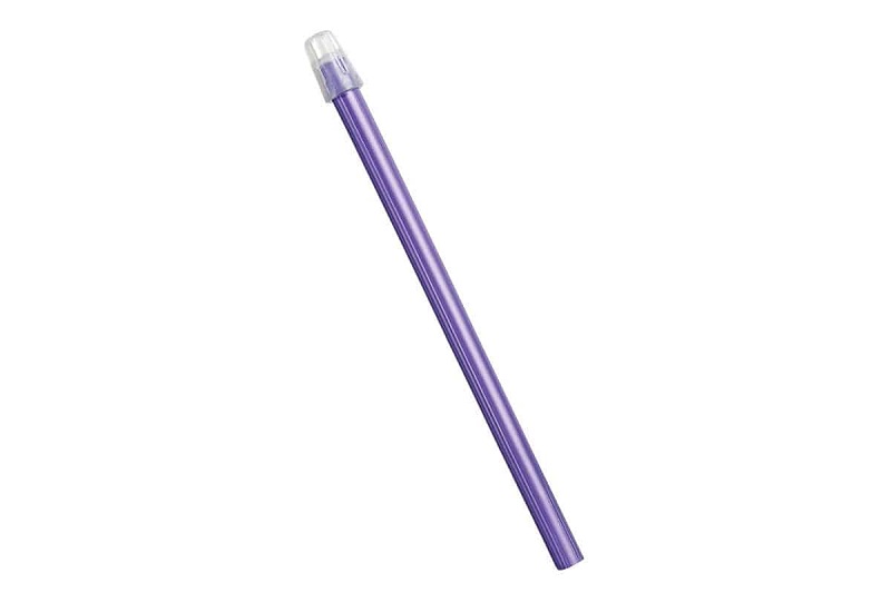 TOP FLEX PLUS Speichelsauger 145 mm abnehmbare Kappe lila, 100 Stück Packung