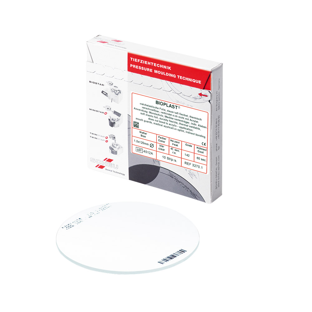 Bioplast Tiefziehfolie 125 x 5,00 mm klar, 10 Stück