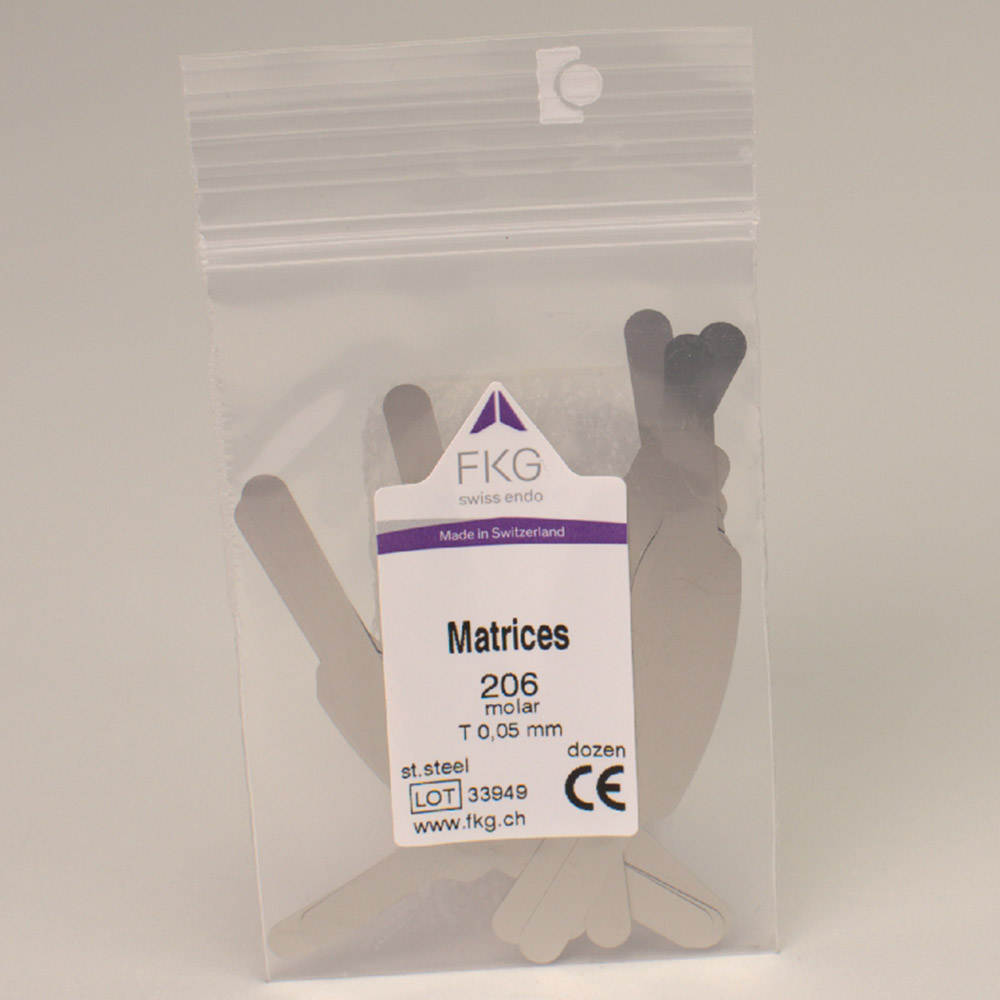 Matrizen FKG 206T Stahl 0,05, 12 Stück