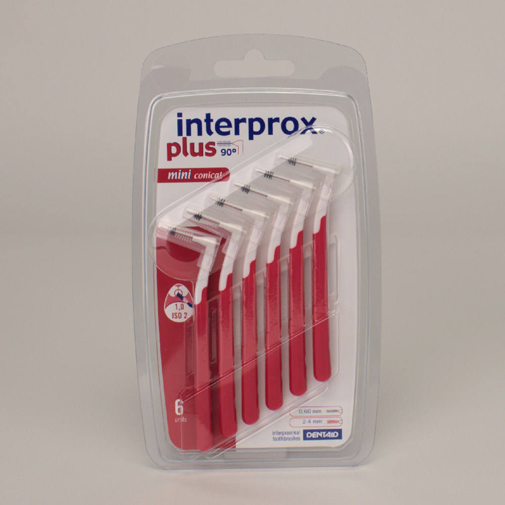 Interprox plus mini concial rot, 6 Stück