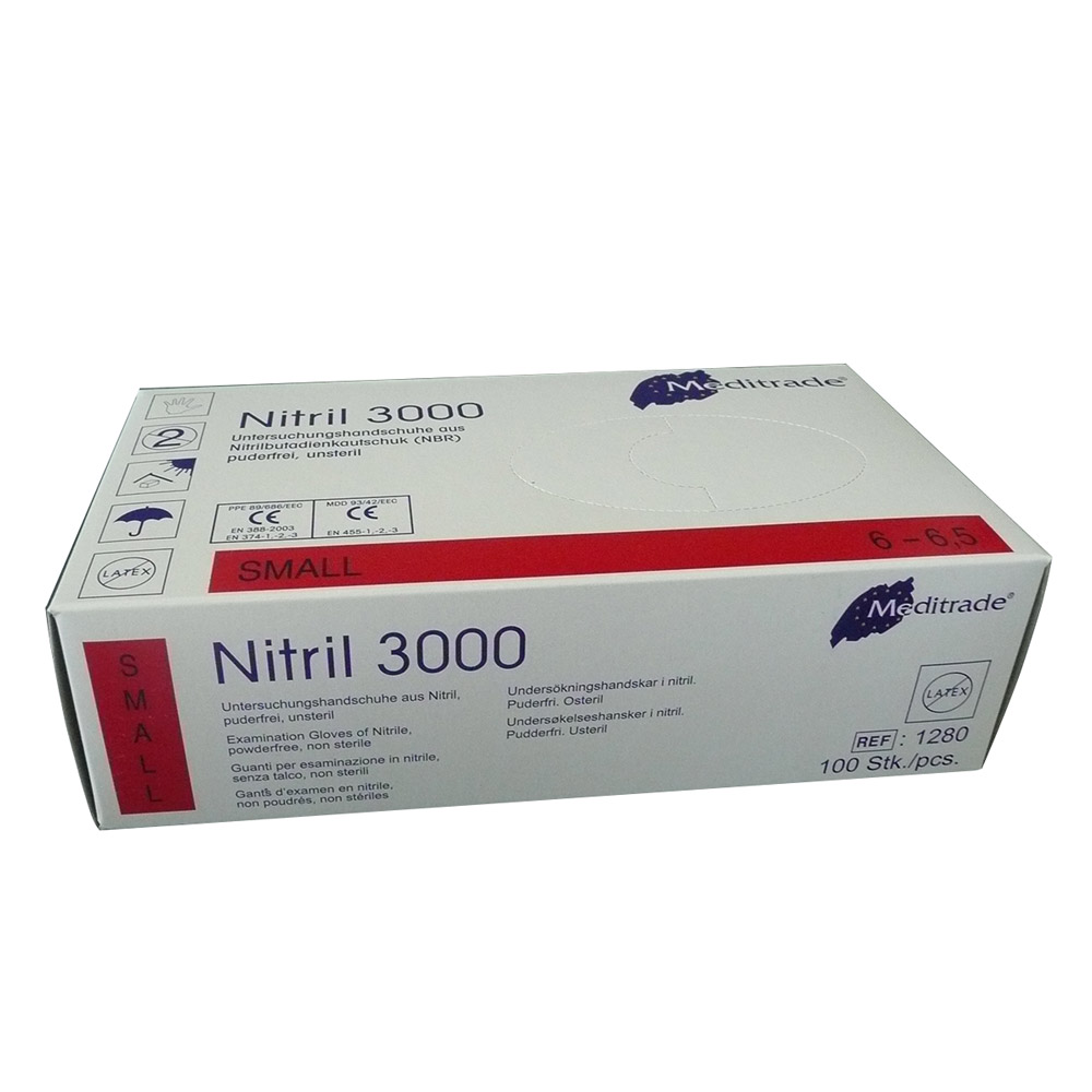 Nitril 3000 Handschuhe puderfrei x-long blau Gr.XL, 100 Stück