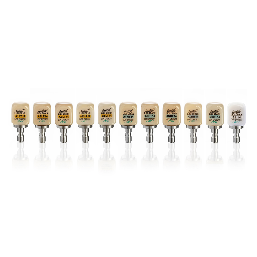 GC Initial LiSi Block CEREC 14 A3 LT, 5 Stück