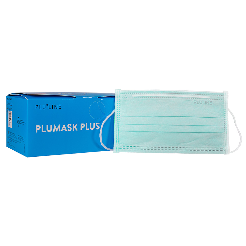 Plumask Plus Mundschutz grün, 50 Stück