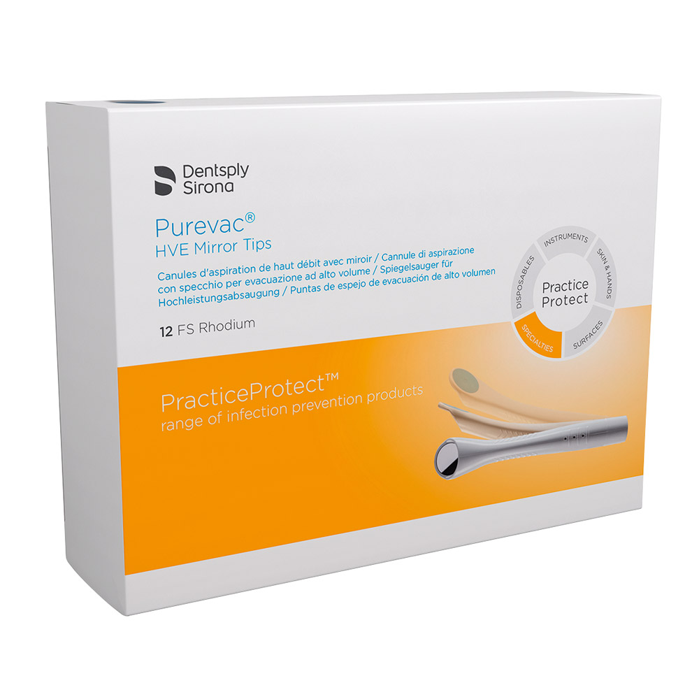 Purevac HVE Spiegelsauger FS Rhodium, 6 Stück