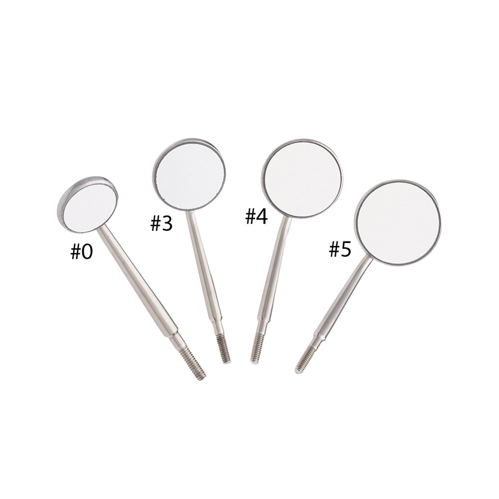 Mundspiegel Crystal-Clear EU-Gewinde #5, 12 Stück