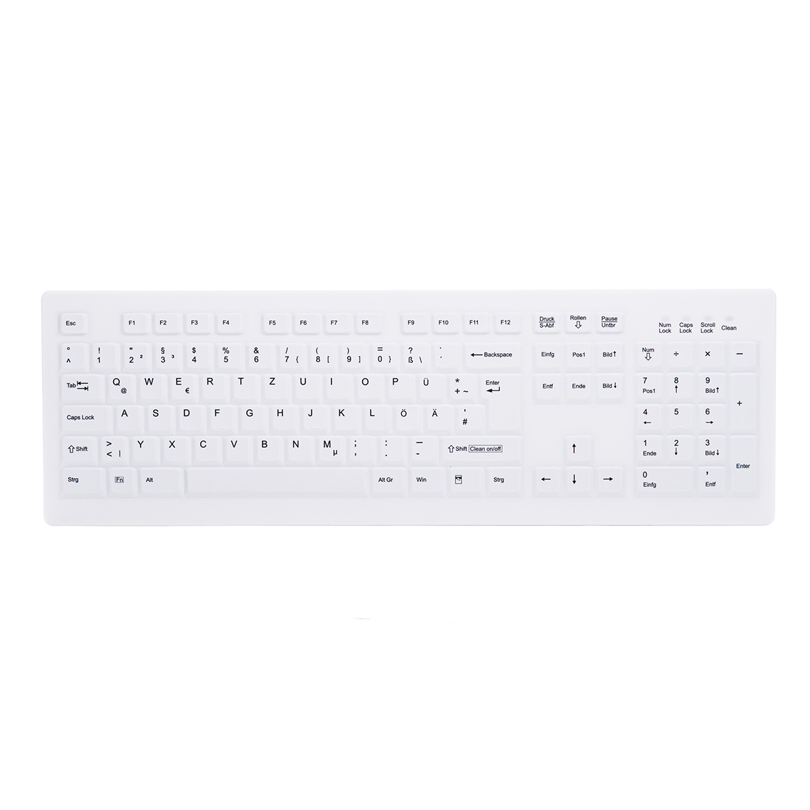 Tastatur Desktop Style Funk weiß Active Key