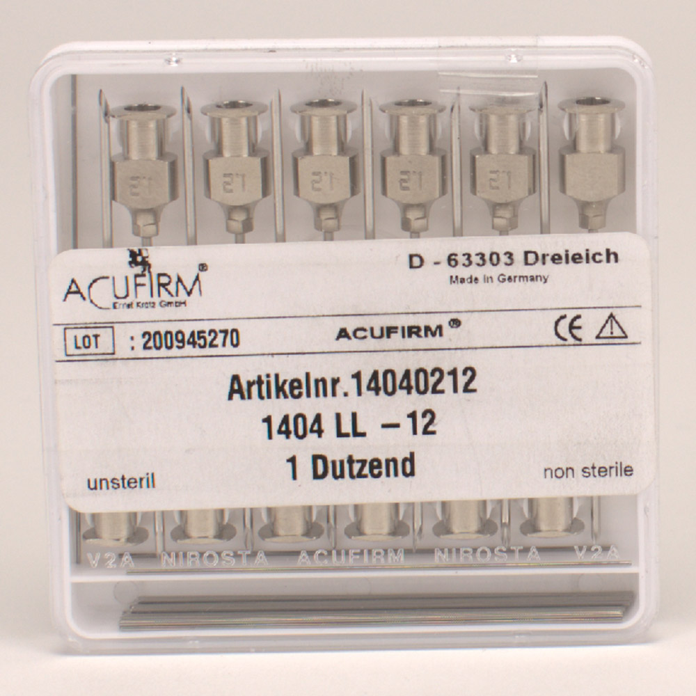 Acufirm Kanülen 1404LL/12, 12 Stück