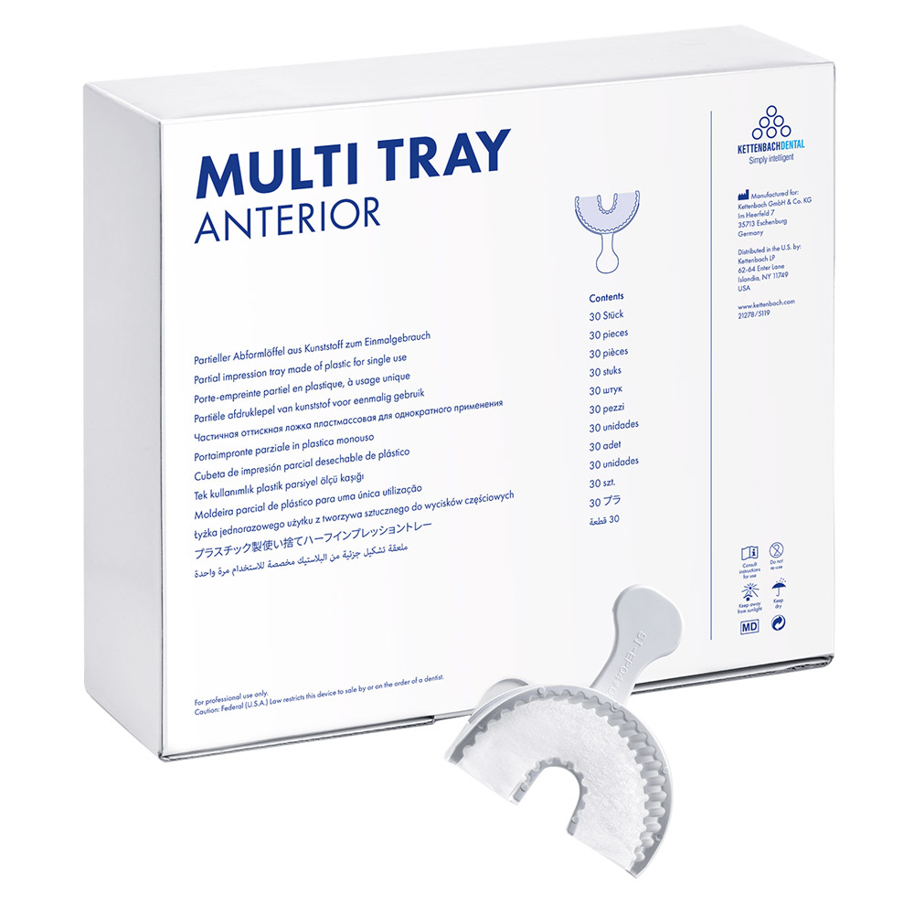 Multi Tray Abdrucklöffel Anterior, 30 Stück