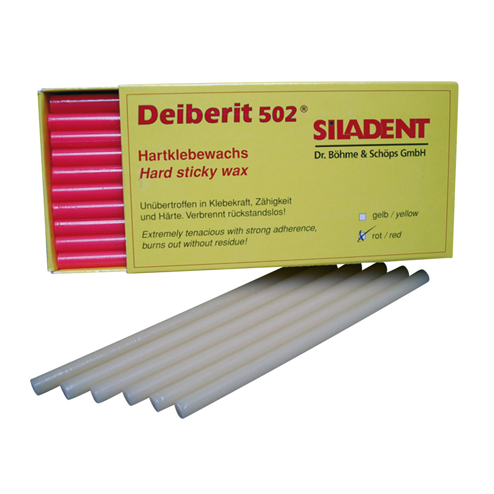 Deiberit Klebewachs Stangen gelb, 10 Stück