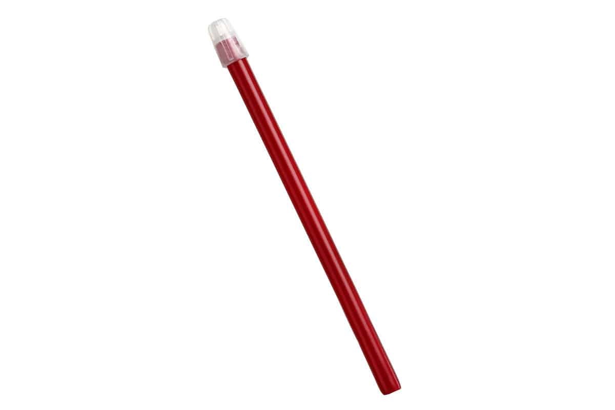 TOP FLEX PLUS Speichelsauger 145 mm abnehmbare Kappe rot, 100 Stück Packung