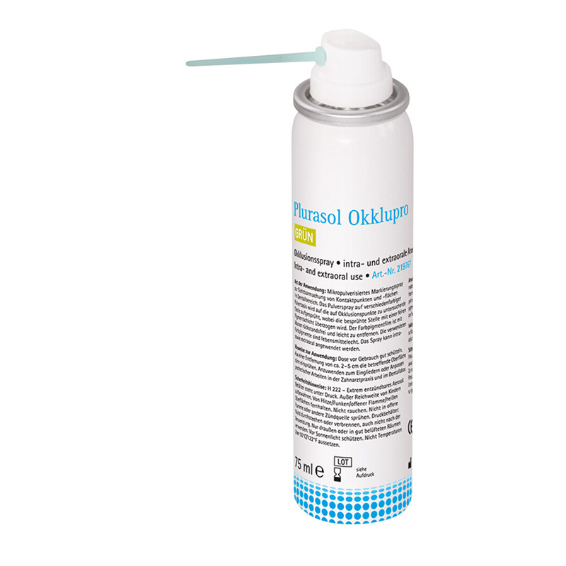 Plurasol Okklupro grün Artikulationsspray, 75 ml Dose