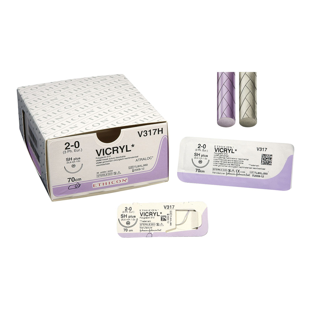 Vicryl ungefärbt 6-0/0,7 P3 0,45, 36 Stück