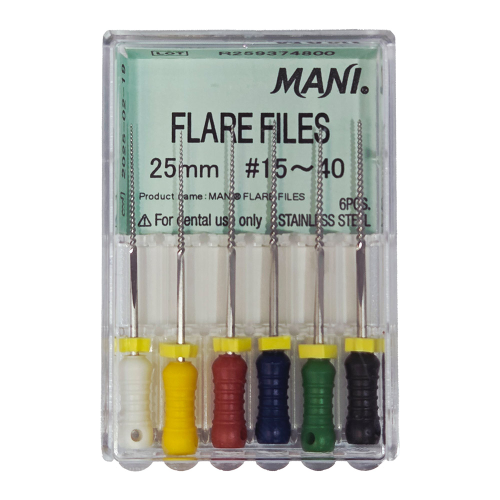 Mani Flare Files 21 mm, Gr. 15-40, 6 Stück