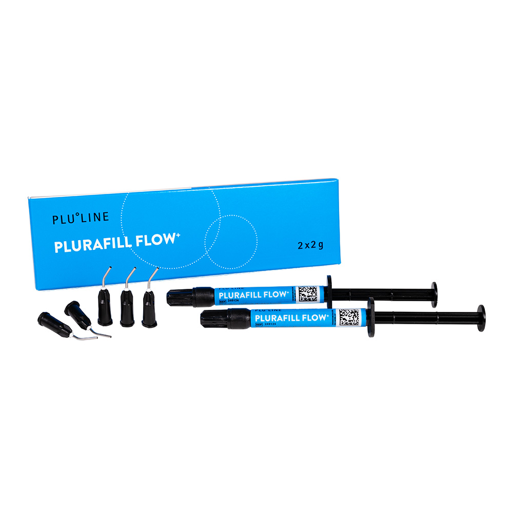 Plurafill Flow+ Composite A2, 2 x 2 g Spritze