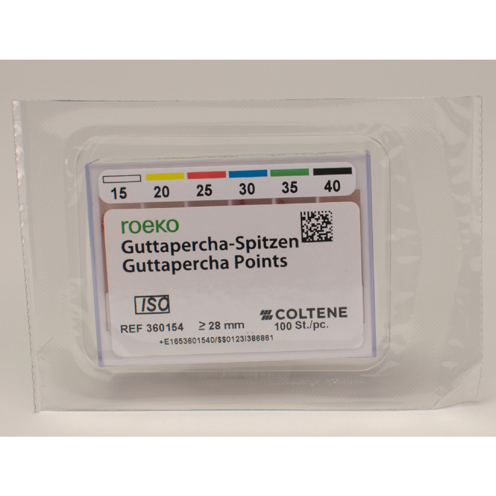 Guttaperchaspitzen pink 15-40, 100 Stück