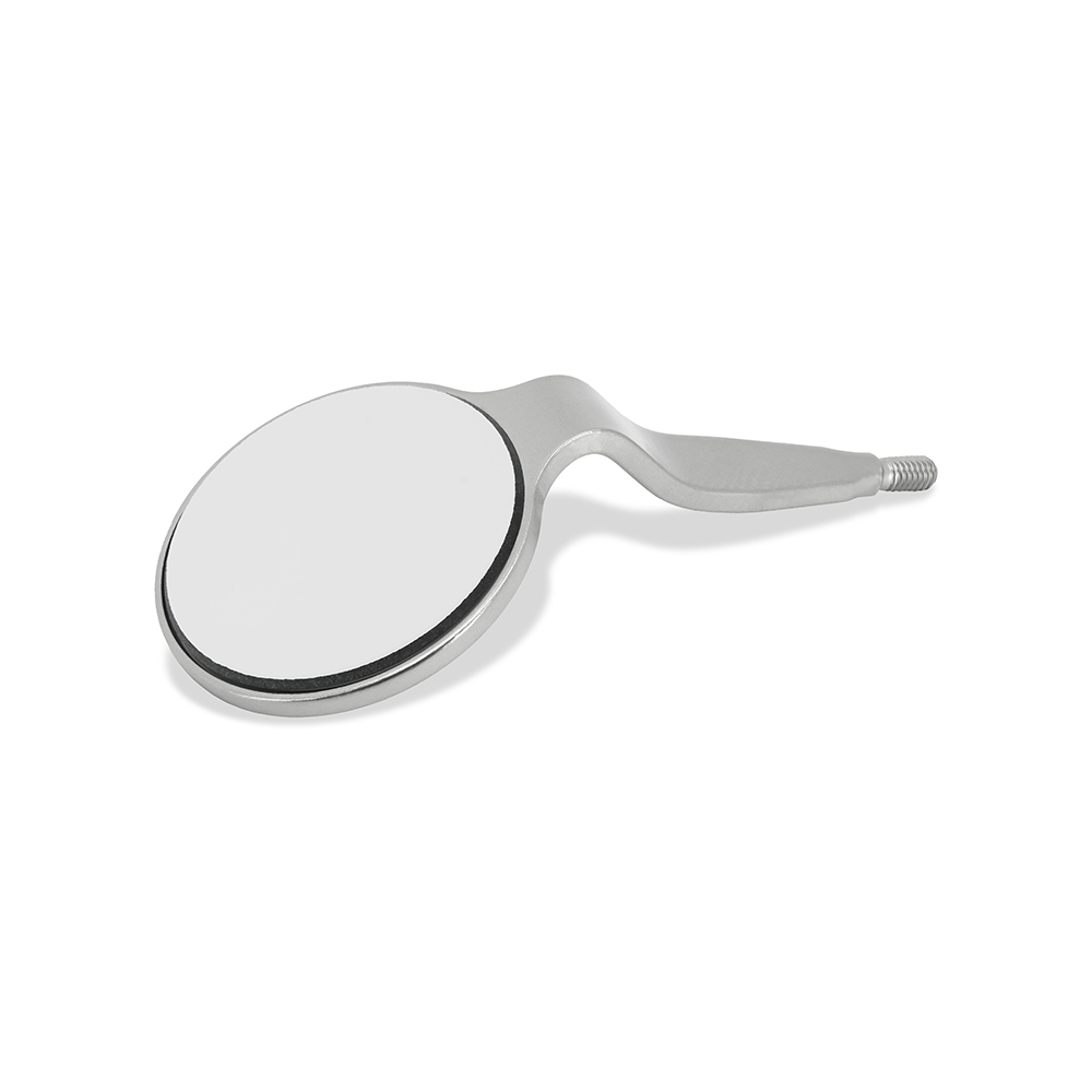 Mundspiegel MEGAduo Rhodium 5 plan SS, 6 Stück