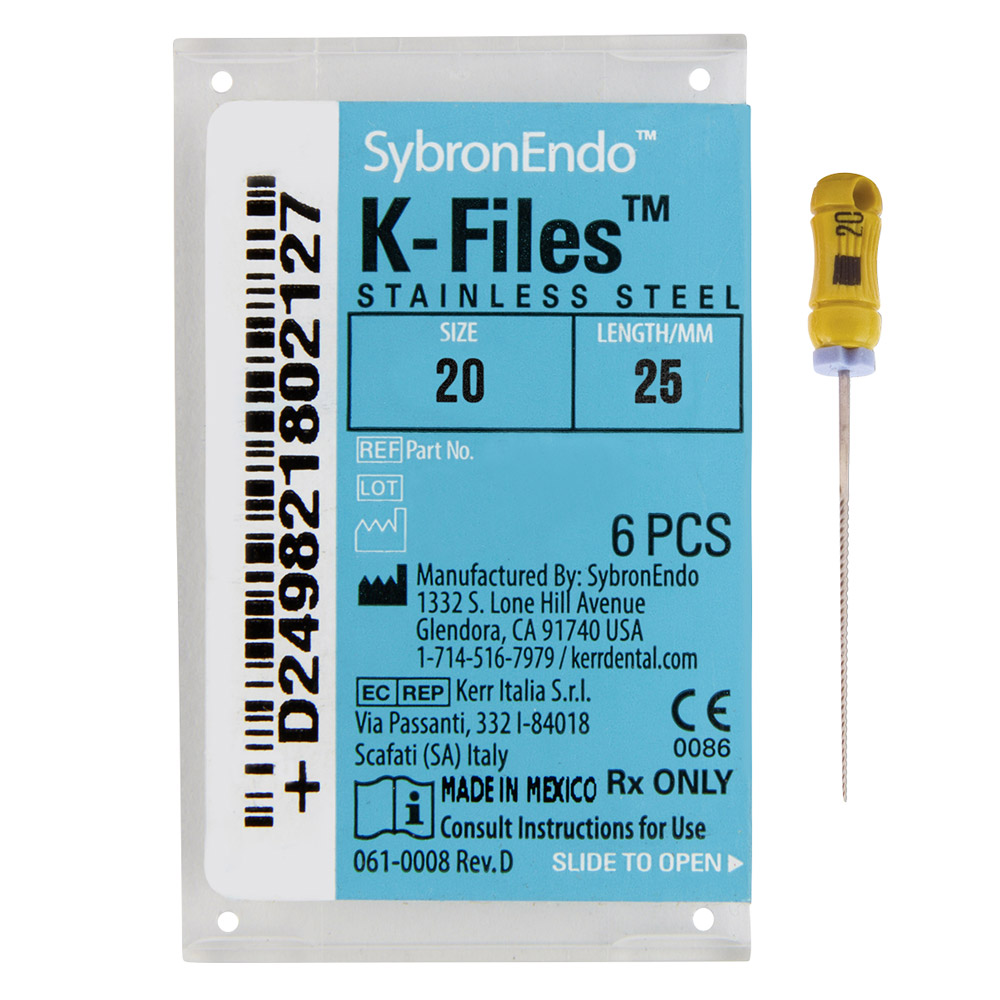 K-Feilen 020 25 mm, 6 Stück