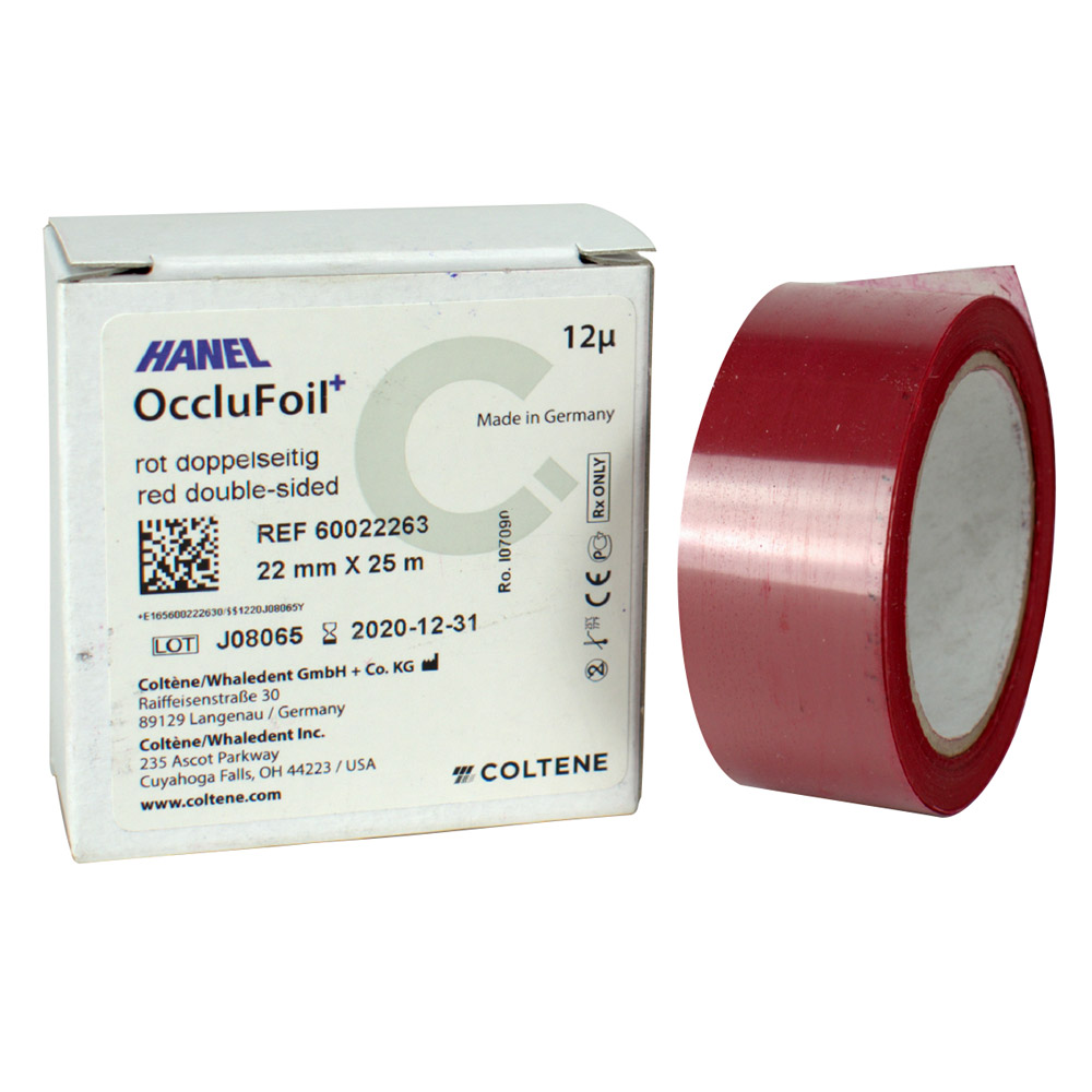 Hanel Folie 12 µ PET doppelseitig 22 mm rot, 25 m