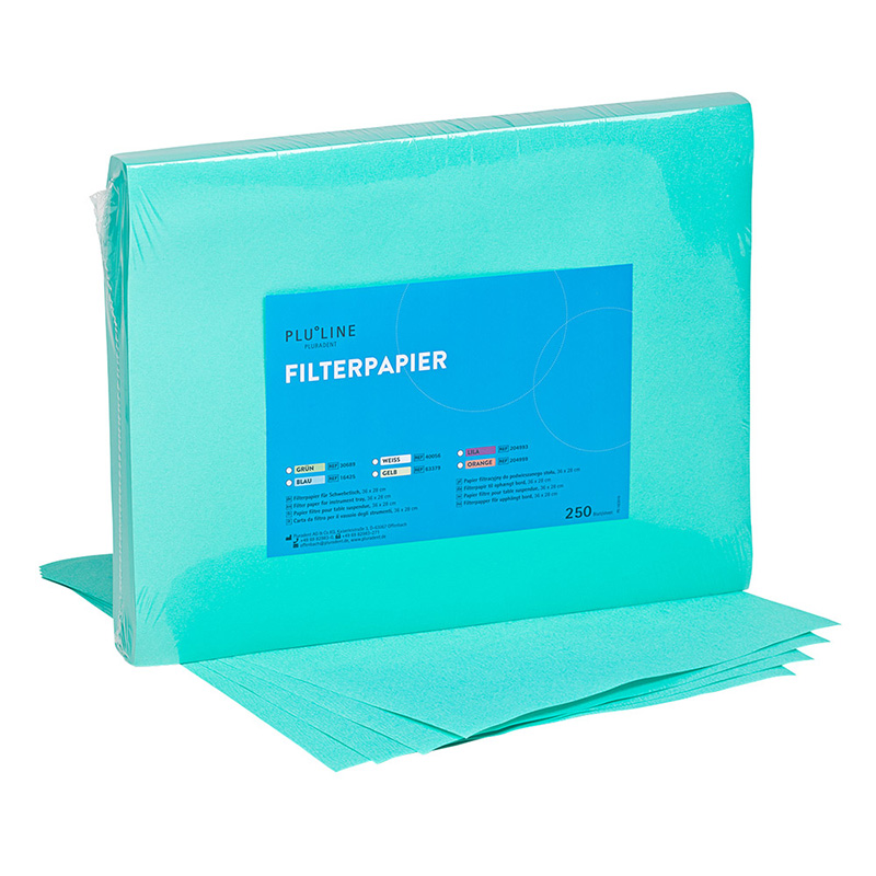 PLULINE Filterpapier 36 x 28 cm grün, 250 Stück