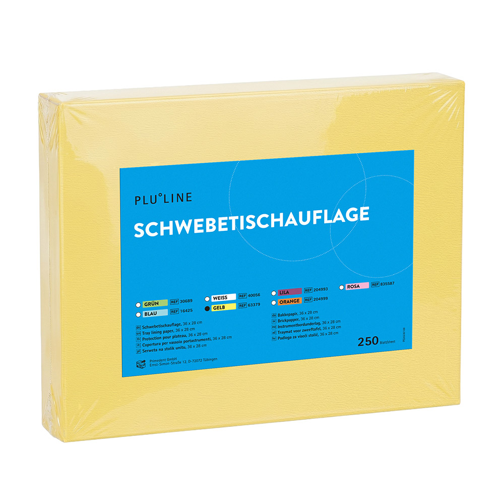 PLULINE Filterpapier 36 x 28 cm gelb, 250 Stück
