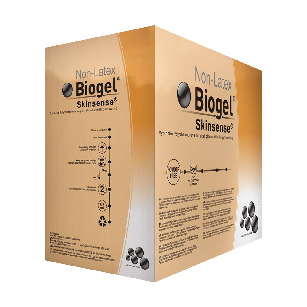 Biogel Skinsense Handschuhe steril 6,5, 50 Paar