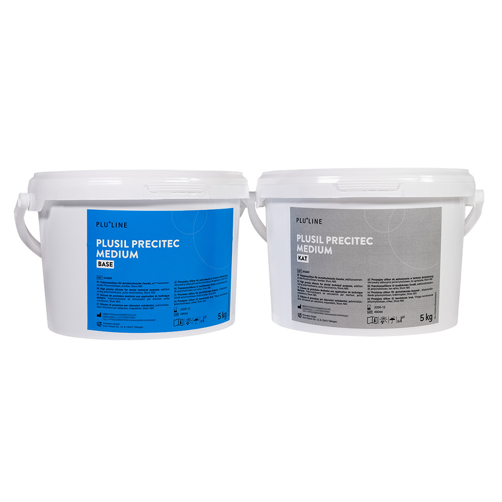 Plurasil Precitec medium Knetmasse, 2 x 5 kg Eimer