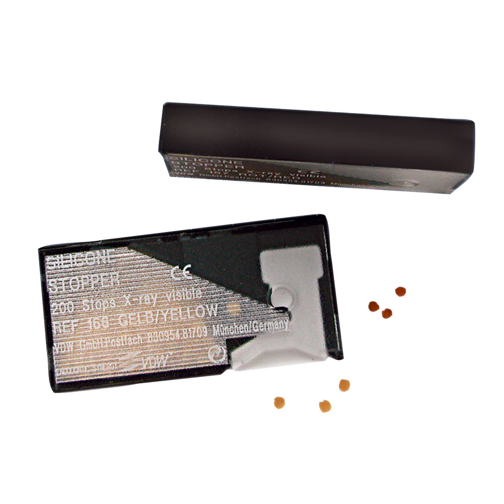 Silikon-Stopper-Spender weiß, 200 Stück