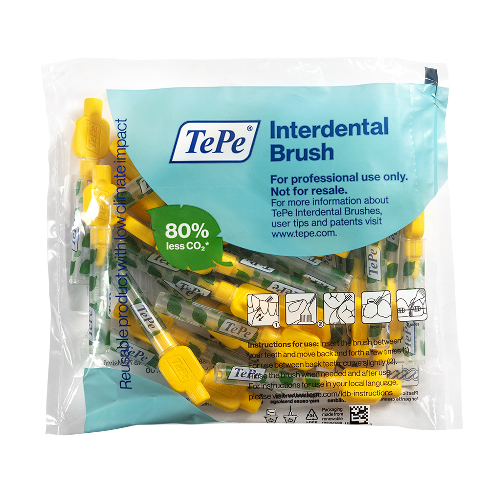 Interdentalbürsten 0,7mm gelb, 25 Stück